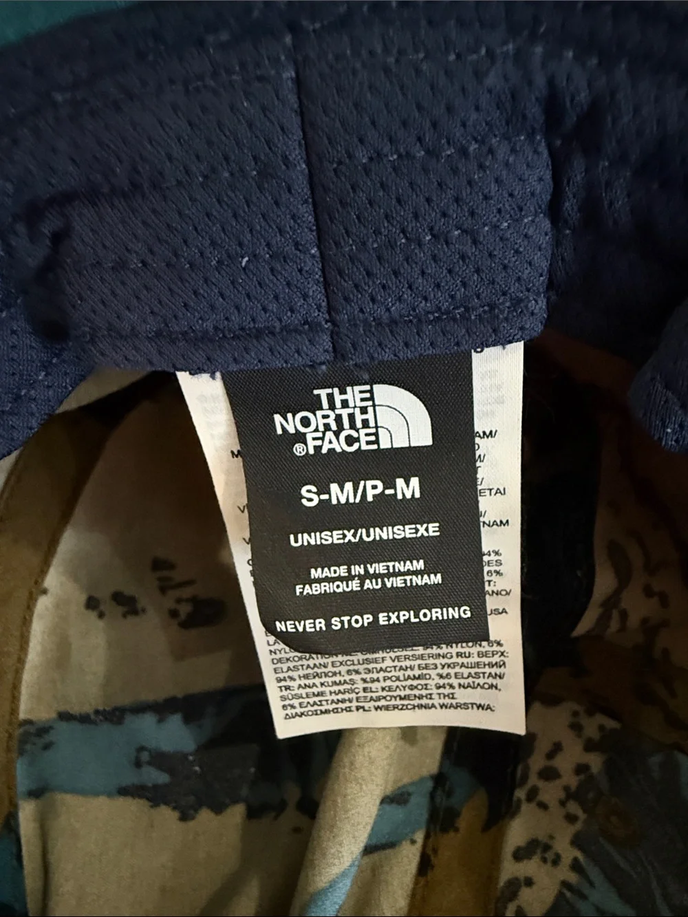 The North Face Olive & Navy Camo Boonie Hat